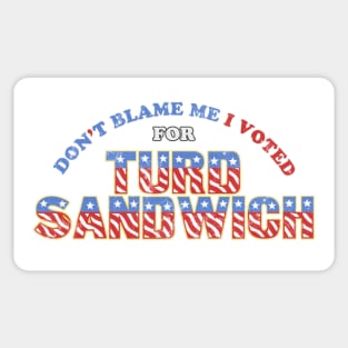 Don't Blame Me... Sticker